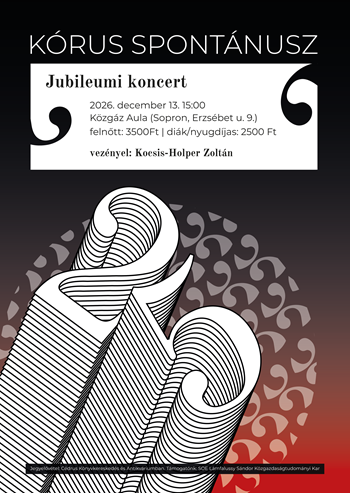 Jubileumi koncert 2026.12.13. 15:00 KTK Aulta Jubileumi koncert 2026.12.13. 15:00 KTK Aulta